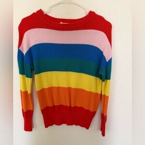Elodie Multicolor Striped Crew Neck Sweater